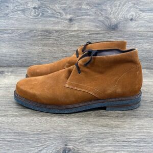 Donald Pliner Levi Suede Chukka Boots Men 12M Brown Lace Up Ankle Boots